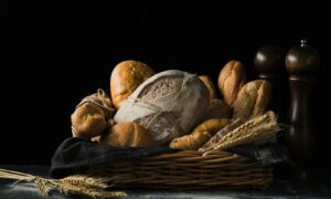 assorted breads in basket