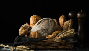 assorted breads in basket